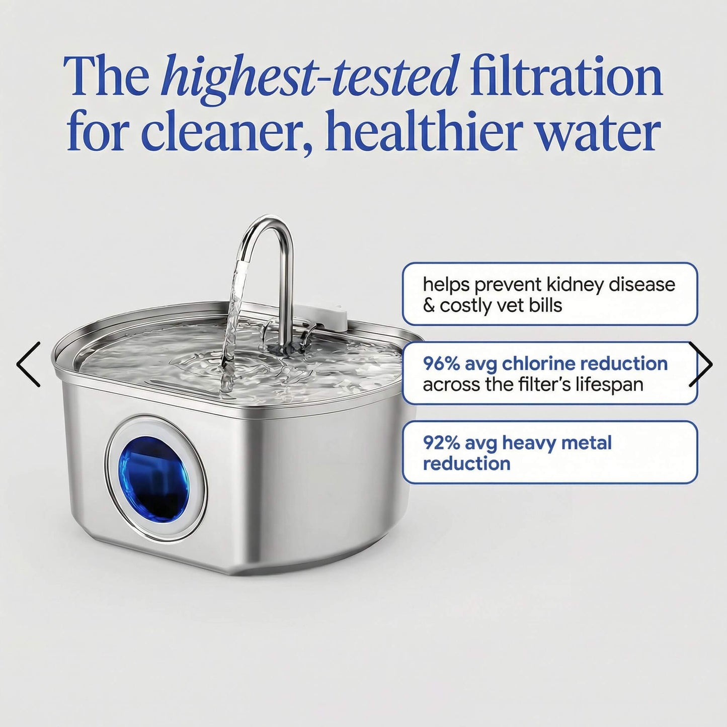 Pawira™ Stainless Steel Water Fountain